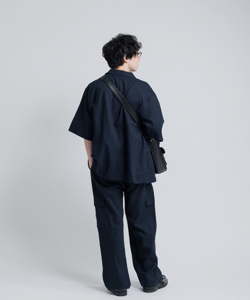 MUHET(ミュエータ)の「リネン混ダブルブレストジャケット(テーラードジャケット・レディース・ネイビー/ブラウン・SMALL/MEDIUM/X-LARGE)」の17枚目の写真