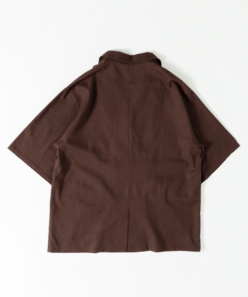 MUHET(ミュエータ)の「リネン混ダブルブレストジャケット(テーラードジャケット・レディース・ネイビー/ブラウン・SMALL/MEDIUM/X-LARGE)」の19枚目の写真