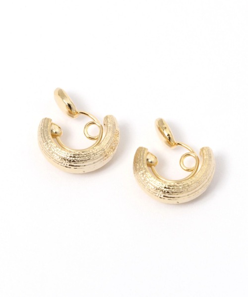 LEPSIM（レプシィム）の「ループフィットイヤリング1　275249（イヤリング・レディース・シルバー/ゴールド・ONE SIZE）」の2枚目の写真