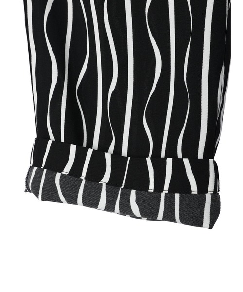 AMERICAN HOLIC(アメリカンホリック)の「ストライプ柄サテンパンツ(その他パンツ・レディース・ブラック・M/L)」の12枚目の写真