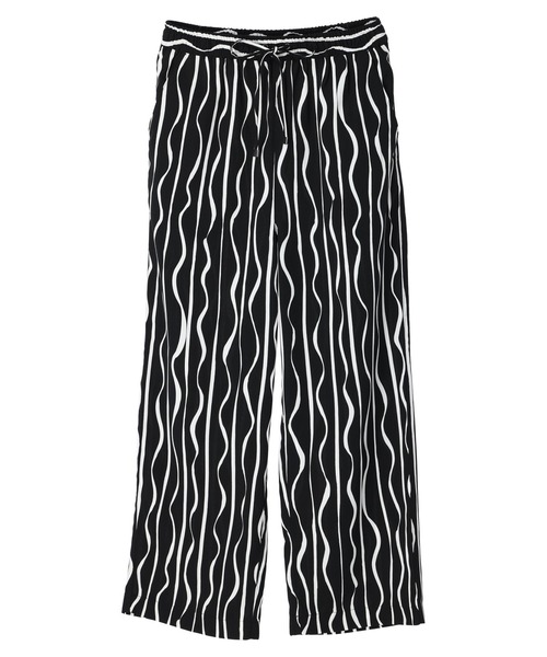 AMERICAN HOLIC(アメリカンホリック)の「ストライプ柄サテンパンツ(その他パンツ・レディース・ブラック・M/L)」の16枚目の写真