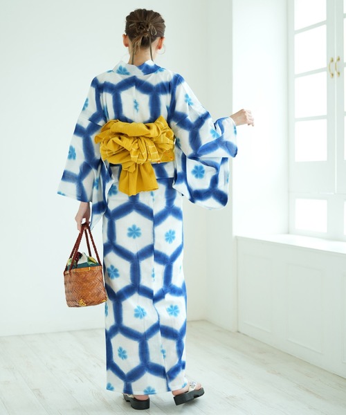 有松絞り浴衣3点セット