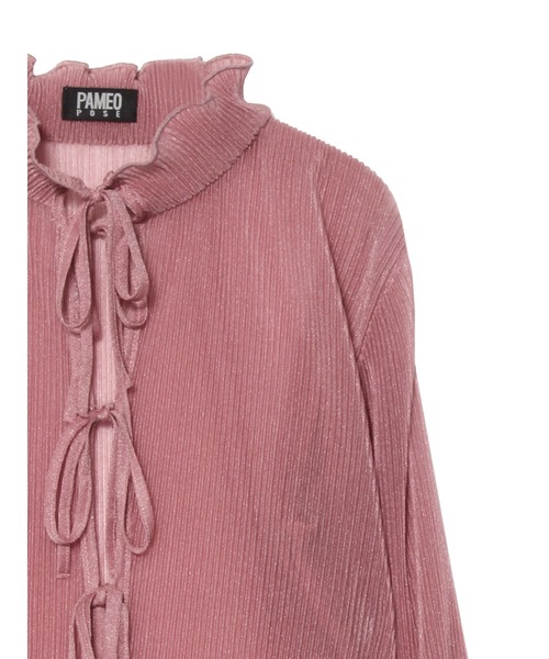 PAMEO POSE（パメオポーズ）の「Aqua Top（シャツ/ブラウス・レディース・ブラック/ピンク/ベージュ・FREE）」の18枚目の写真