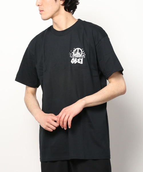 OBEY（オベイ）の「OBEY/オベイ ビッグシルエット バックプリントTシャツ 165262960（Tシャツ/カットソー・メンズ・ホワイト/ブラック・XL/L/M）」の8枚目の写真