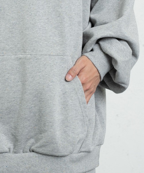 kutir（クティール）の「ビッグシルエットカラーネップパーカー（パーカー・メンズ・杢グレー・MEDIUM/LARGE）」の8枚目の写真