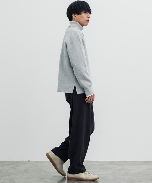 WYM LIDNM(ウィム バイ リドム)の「タートルネックニット(ニット/セーター・メンズ・ライトグレー・L)」の5枚目の写真