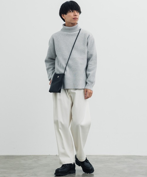 WYM LIDNM(ウィム バイ リドム)の「タートルネックニット(ニット/セーター・メンズ・ライトグレー・L)」の2枚目の写真