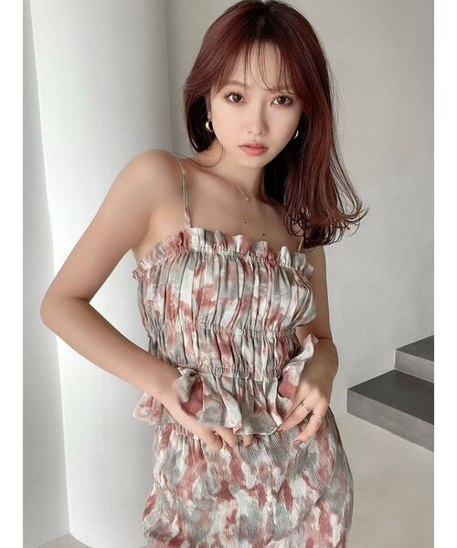 RESEXXY(リゼクシー)の「ニュアンスパターンキャミソール【セットアップ着用可能】(キャミソール・レディース・オレンジ/ブルー・FREE)」の8枚目の写真