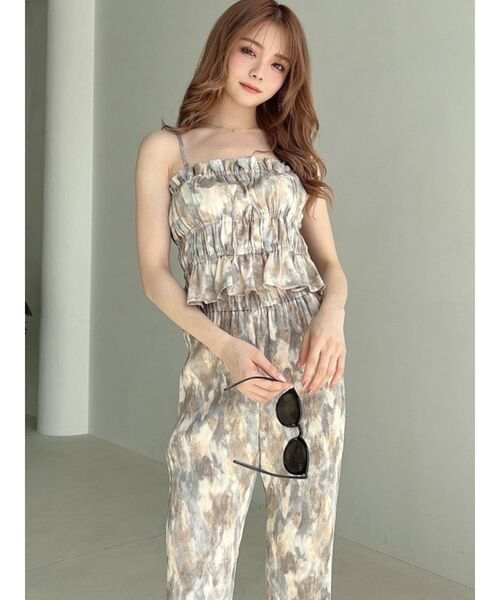 RESEXXY(リゼクシー)の「ニュアンスパターンキャミソール【セットアップ着用可能】(キャミソール・レディース・オレンジ/ブルー・FREE)」の13枚目の写真