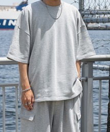 ルーズシルエットヘビーウェイトTシャツ(セットアップで着用可)