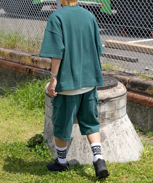 kutir（クティール）の「ルーズシルエットヘビーウェイトTシャツ（セットアップで着用可）（Tシャツ/カットソー・メンズ・ライトグレー/ブラック/グリーン・MEDIUM/LARGE）」の20枚目の写真