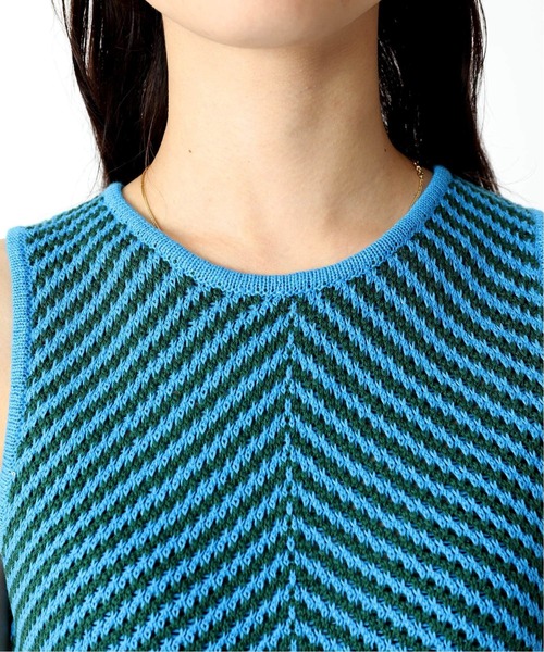 Oriens JOURNAL STANDARD（オリエンス ジャーナルスタンダード）の「◆バイアスボーダーニットタンクトップ（タンクトップ・レディース・オレンジ/グリーン/ブルー/イエロー・FREE）」の17枚目の写真