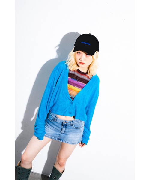 FEKETE(フェケテ)の「CROPPED TERRY CARDIGAN / クロップパイルカーディガン(カーディガン/ボレロ・レディース・ブラック/ベージュ/ピンク/ブルー・FREE)」の19枚目の写真