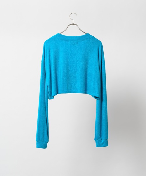 FEKETE(フェケテ)の「CROPPED TERRY CARDIGAN / クロップパイルカーディガン(カーディガン/ボレロ・レディース・ブラック/ベージュ/ピンク/ブルー・FREE)」の22枚目の写真