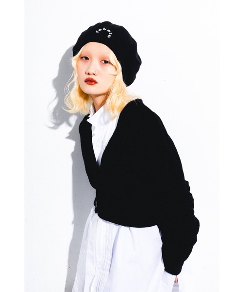 FEKETE(フェケテ)の「CROPPED TERRY CARDIGAN / クロップパイルカーディガン(カーディガン/ボレロ・レディース・ブラック/ベージュ/ピンク/ブルー・FREE)」の15枚目の写真