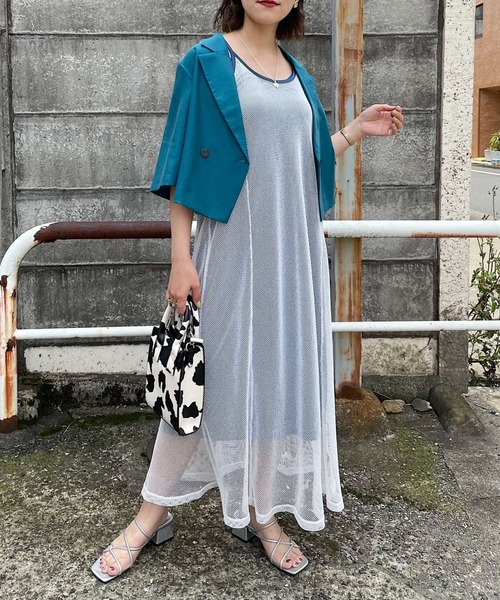 PAGEBOY（ページボーイ）の「メッシュキャミワンピース
