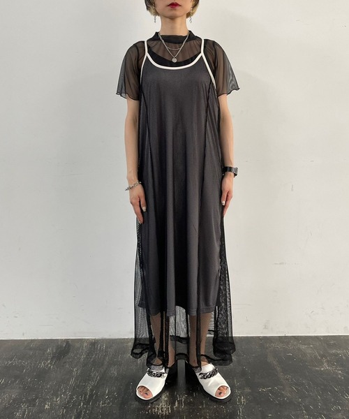 PAGEBOY（ページボーイ）の「メッシュキャミワンピース