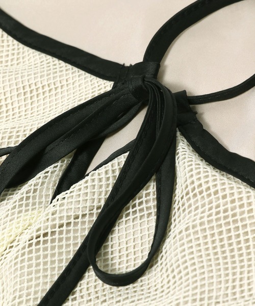 PAGEBOY（ページボーイ）の「メッシュキャミワンピース（ワンピース・レディース・ブラック/ベージュ/オフホワイト・FREE）」の20枚目の写真