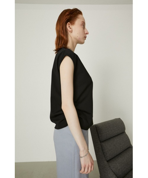RIM.ARK(リムアーク)Asymmetry cut tops RIM.ARK | Asymmetry tuck cut tops (T-SHIRT(SHORT SLEEVE
