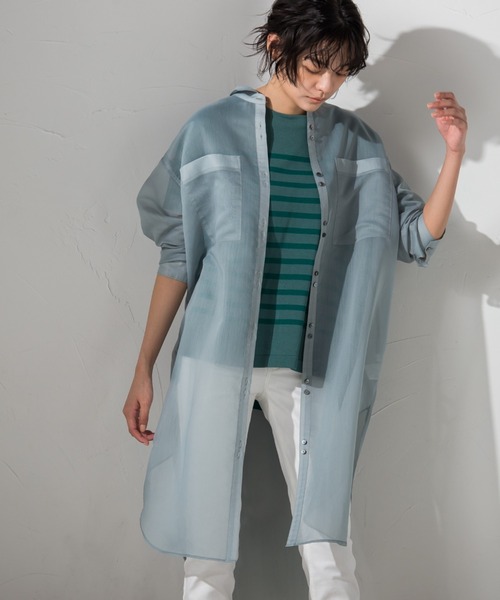MAYSON GREY(メイソングレイ)の「クレージーボーダーサマーニット≪手洗い可能≫(ニット/セーター・レディース・レッド系その他/ブラック系その他/グリーン系その他・M)」の5枚目の写真