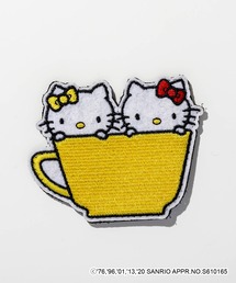 デコ☆カバ ハローキティ＆ミミィ デザインワッペン