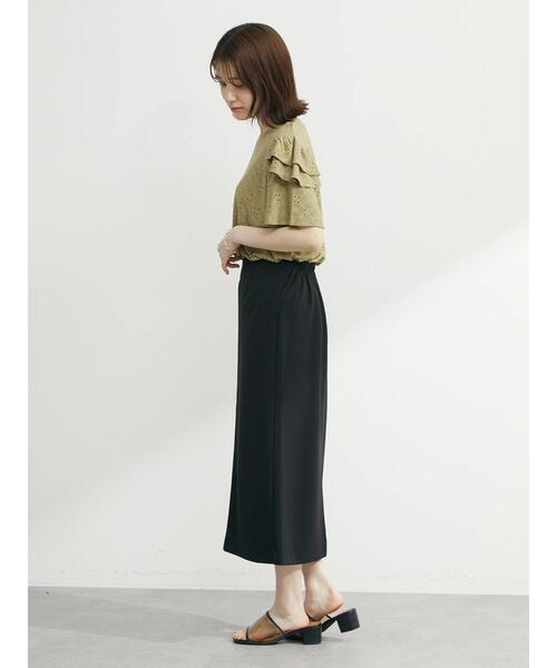 ELENCARE DUE(エレンカーレデュエ)の「・ELENCAREDUEジャカードレースプルオーバー(Tシャツ/カットソー・レディース・ブラック/ベージュ/オフホワイト/カーキ・FREE)」の6枚目の写真