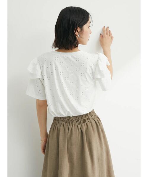 ELENCARE DUE(エレンカーレデュエ)の「・ELENCAREDUEジャカードレースプルオーバー(Tシャツ/カットソー・レディース・ブラック/ベージュ/オフホワイト/カーキ・FREE)」の15枚目の写真