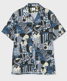PS Paul Smith | "Souvenir"オールオーバー オープンカラーシャツ / 222309 695U(シャツ/ブラウス)