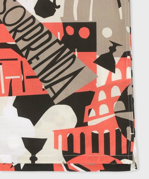 PS Paul Smith（ピーエスポールスミス）の「"Souvenir"オールオーバー オープンカラーシャツ / 222309 695U（シャツ/ブラウス・メンズ・グリーン系その他/ブルー系その他/レッド系その他・SMALL/MEDIUM/XX-LARGE/X-LARGE/LARGE）」の8枚目の写真