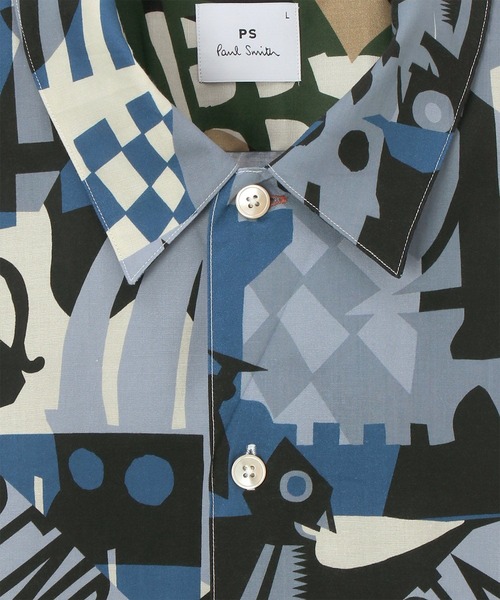 PS Paul Smith（ピーエスポールスミス）の「"Souvenir"オールオーバー オープンカラーシャツ / 222309 695U（シャツ/ブラウス・メンズ・グリーン系その他/ブルー系その他/レッド系その他・SMALL/MEDIUM/XX-LARGE/X-LARGE/LARGE）」の13枚目の写真