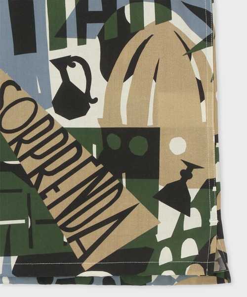 PS Paul Smith（ピーエスポールスミス）の「"Souvenir"オールオーバー オープンカラーシャツ / 222309 695U（シャツ/ブラウス・メンズ・グリーン系その他/ブルー系その他/レッド系その他・SMALL/MEDIUM/XX-LARGE/X-LARGE/LARGE）」の6枚目の写真