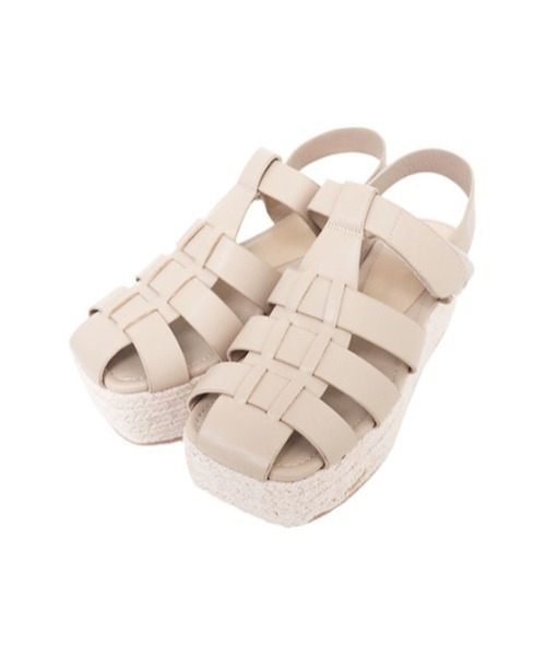 AMAIL(アマイル)の「Pechi open sandal(サンダル・レディース・ベージュ/ブラック・S/M/L)」の4枚目の写真