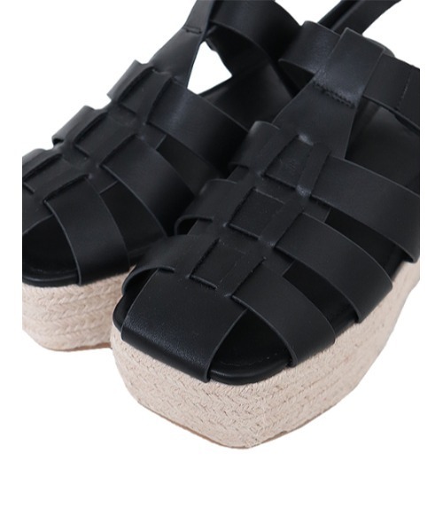 AMAIL(アマイル)の「Pechi open sandal(サンダル・レディース・ベージュ/ブラック・S/M/L)」の8枚目の写真
