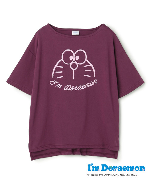 CROSSPLUS ONLINE（クロスプラスオンライン）の「【I,mドラえもん】アイムドラえもんフェイスTシャツ　ドラえもん　Doraemon ルームウェア（ルームウェア/パジャマ・レディース・パープル/イエロー/アイボリー/インディゴブルー/ネイビー/スカイブルー・M/L/LL/3L）」の8枚目の写真