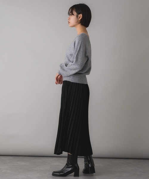 mebole(メボレ)の「アコーディオンプリーツスカート(スカート・レディース・ホワイト/ブラック・FREE)」の19枚目の写真