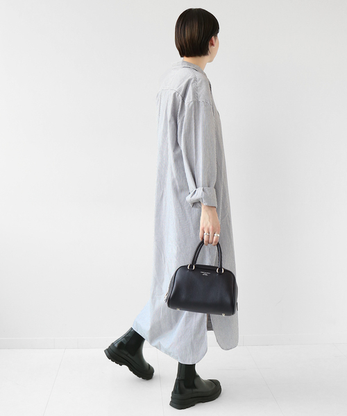ARMEN(アーメン)の「【ARMEN/アーメン】REGULAR COLLAR MAXI OP:別注ワンピース(シャツワンピース・レディース・ブラック・FREE)」の9枚目の写真