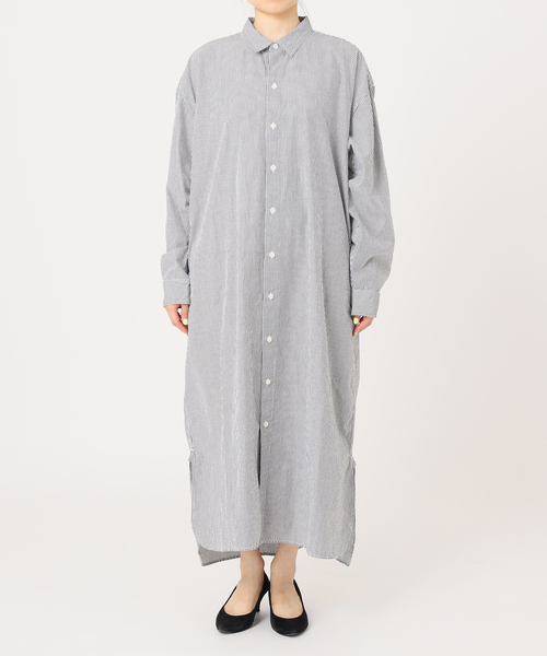 ARMEN(アーメン)の「【ARMEN/アーメン】REGULAR COLLAR MAXI OP:別注ワンピース(シャツワンピース・レディース・ブラック・FREE)」の11枚目の写真
