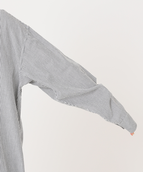 ARMEN(アーメン)の「【ARMEN/アーメン】REGULAR COLLAR MAXI OP:別注ワンピース(シャツワンピース・レディース・ブラック・FREE)」の16枚目の写真