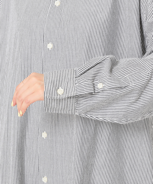 ARMEN(アーメン)の「【ARMEN/アーメン】REGULAR COLLAR MAXI OP:別注ワンピース(シャツワンピース・レディース・ブラック・FREE)」の17枚目の写真