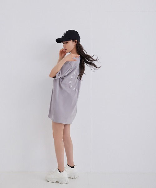 ANDGEEBEE（アンジービー）の「UNISEX サークルエンブロイダリーTシャツ（Tシャツ/カットソー・レディース・ブラック/グレー・MEDIUM）」の3枚目の写真