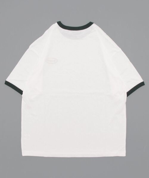 VENCEEXCHANGE(ヴァンスエクスチェンジ)の「ワンポイントリンガーTシャツ(Tシャツ/カットソー・メンズ・ホワイト/チャコールグレー/ベージュ/ブルー・フリー)」の20枚目の写真