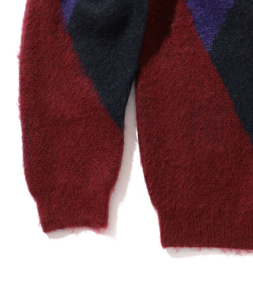 BEAMS（ビームス）の「BEAMS / アーガイル シャギー カーディガン