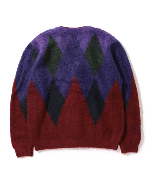 BEAMS（ビームス）の「BEAMS / アーガイル シャギー カーディガン