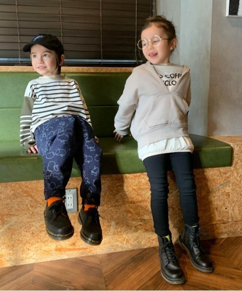 GROOVY COLORS（グルービーカラーズ）の「NEWストレッチ ハイライズスキニー（その他パンツ・キッズ・チャコールグレー/ブラック/カーキ/ベージュ・90/100/110/120）」の5枚目の写真