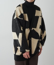 Lui's | ジャガード幾何学柄カーディガン(カーディガン/ボレロ)