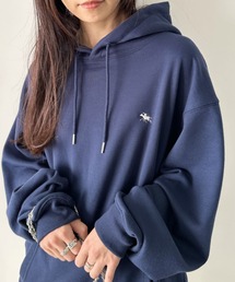 POLOCHAMPS/ポロチャンプス 別注 ワンポイント刺繍 オーバーサイズスウェットパーカー フーディ