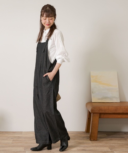 URBAN RESEARCH Sonny Label(アーバンリサーチサニーレーベル)の「ルーズデニムサロペット(サロペット/オーバーオール・レディース・ブラック/インディゴブルー・FREE)」の21枚目の写真