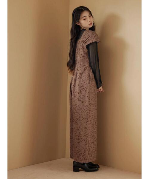 Sugar spoon（シュガースプーン）の「・SUGAR SPOON ドットオールインワン（つなぎ/オールインワン・レディース・モカ/ブラウン/ブラック・FREE）」の16枚目の写真