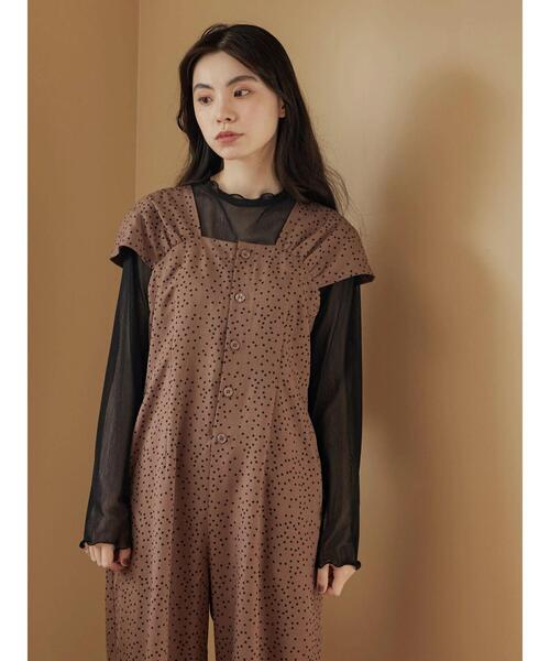 Sugar spoon（シュガースプーン）の「・SUGAR SPOON ドットオールインワン（つなぎ/オールインワン・レディース・モカ/ブラウン/ブラック・FREE）」の21枚目の写真