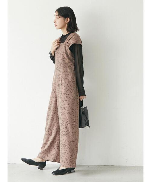 Sugar spoon（シュガースプーン）の「・SUGAR SPOON ドットオールインワン（つなぎ/オールインワン・レディース・モカ/ブラウン/ブラック・FREE）」の14枚目の写真